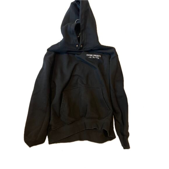 Primark Future Projects NYC Black Pullover Hoodie Mens L - Picture 1 of 4